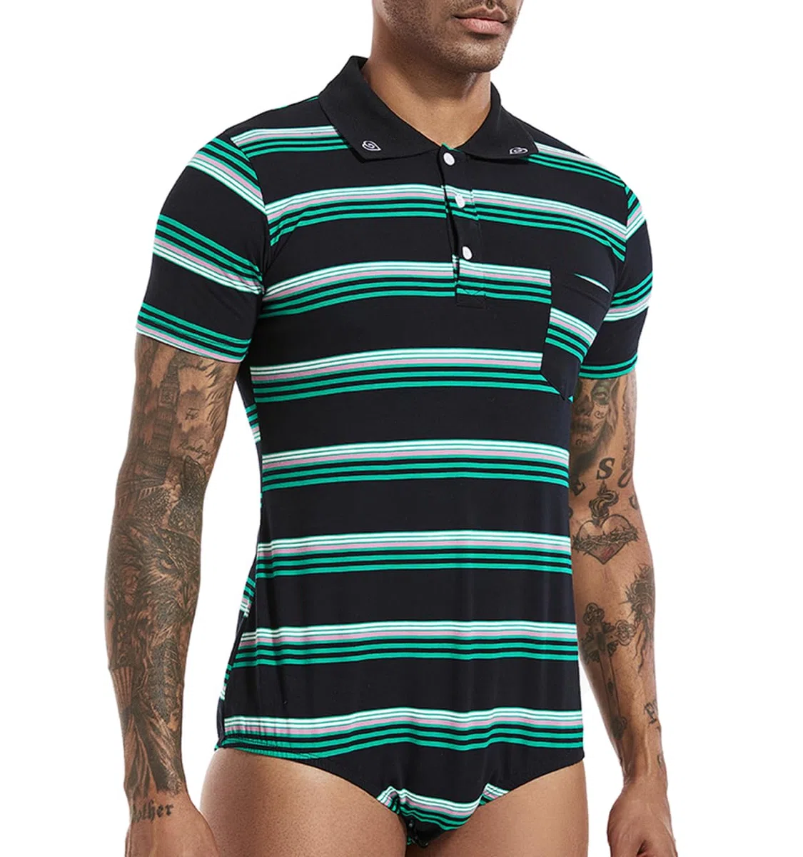 Landofgenie Pigiama Intero Onesie Body Adulto Cotone Top Shirt One Piece Personalizzato Uomo Leotard Rompers