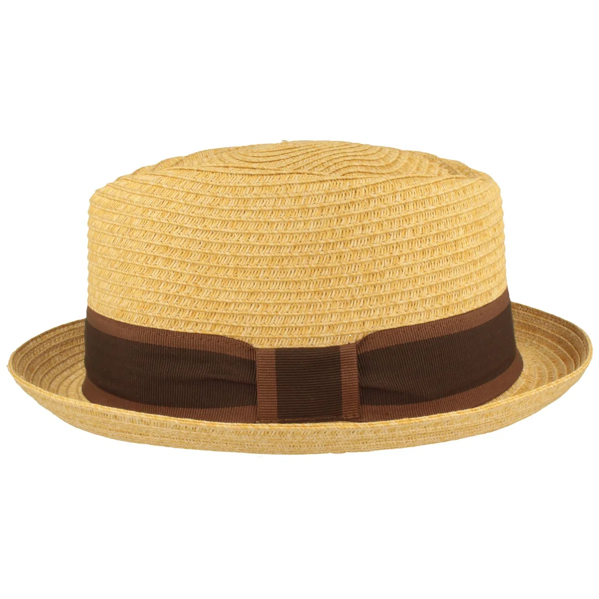 Breiter Cappello di paglia Trilby, cappello estivo Pork Pie, cappello da sole 100% carta stropicciabile, set colorato delicato sulla pelle e confortevole