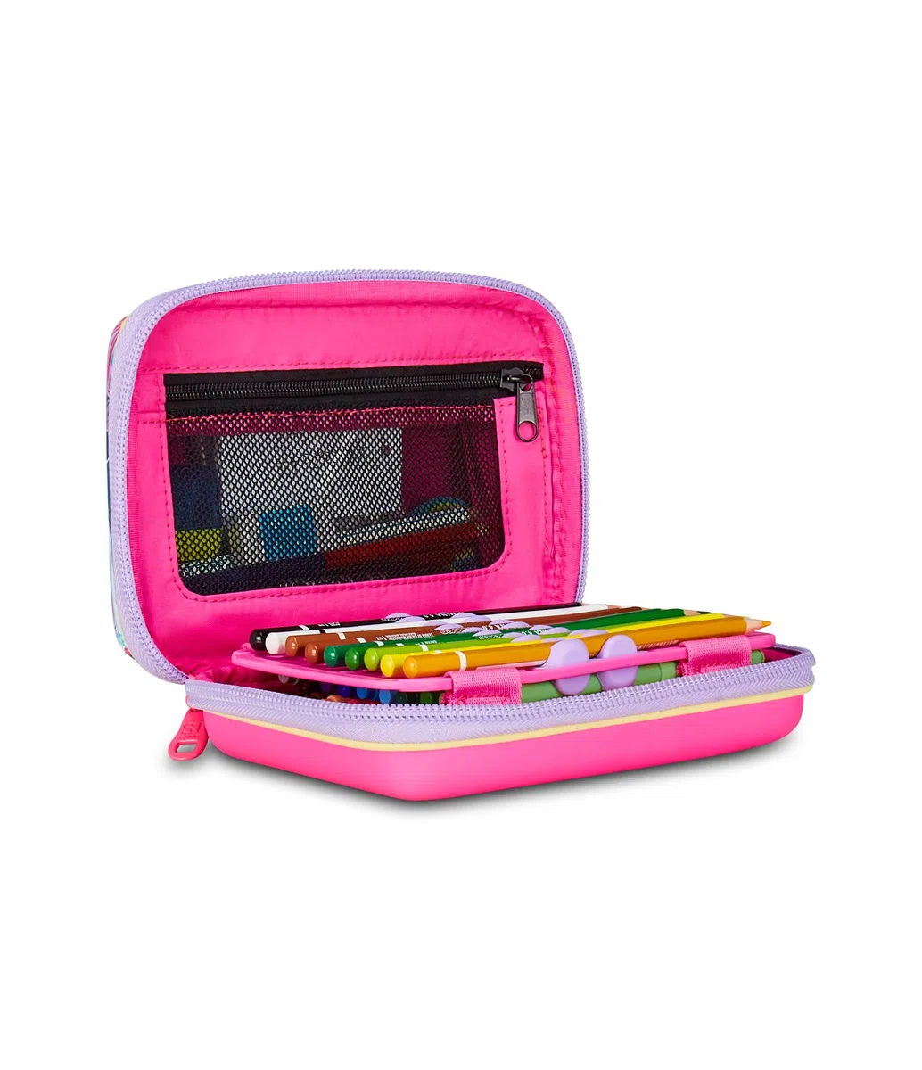 SJ GANG STYLE JAM GANG Astuccio Scuola Speed Pad + Cat&Air, Rosa, Portapenne Mono Scomparto con Plance Amovibili, Completo Di Penne, Matite, Colori, Accessori Zaino, Scuola Elementare, Bambina