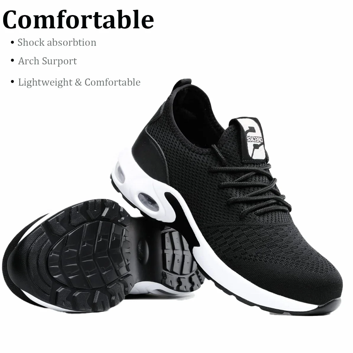 Scarpe Antinfortunistiche Uomo Donna Leggere Scarpe da Lavoro con Punta in Acciaio Traspiranti Antiscivolo Scarpe Sportive di Sicurezza