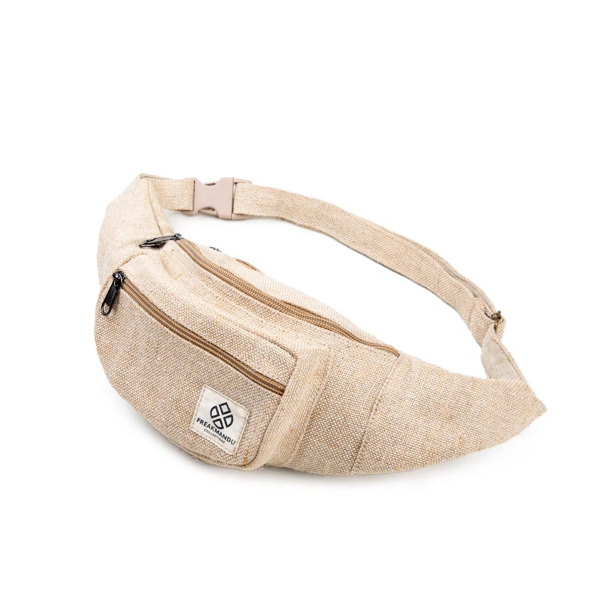 Freakmandu Marsupio di Canapa Unisex - Marsupio a Vita Incrociata Marsupio Fatto a Mano in Stile Bohémien Hippie per Uomo e Donna