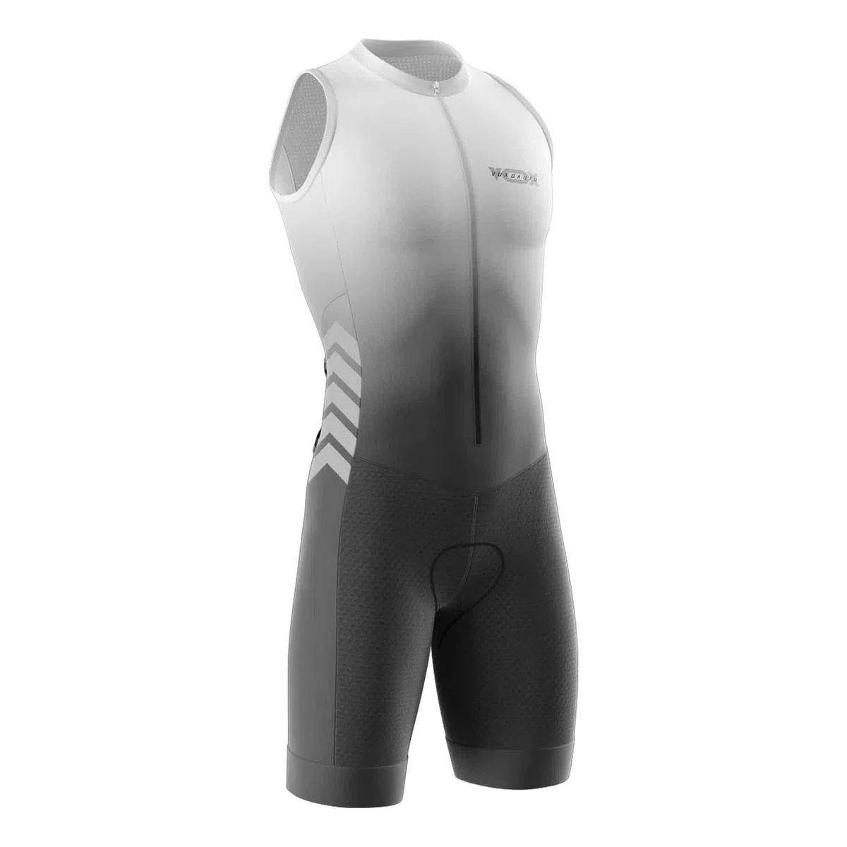 Tuta Triathlon Uomo Senza Maniche – Tessuto Lycra Traspirante per Nuoto, Ciclismo e Corsa | Assorbe l’Umidità & Alta Elasticità
