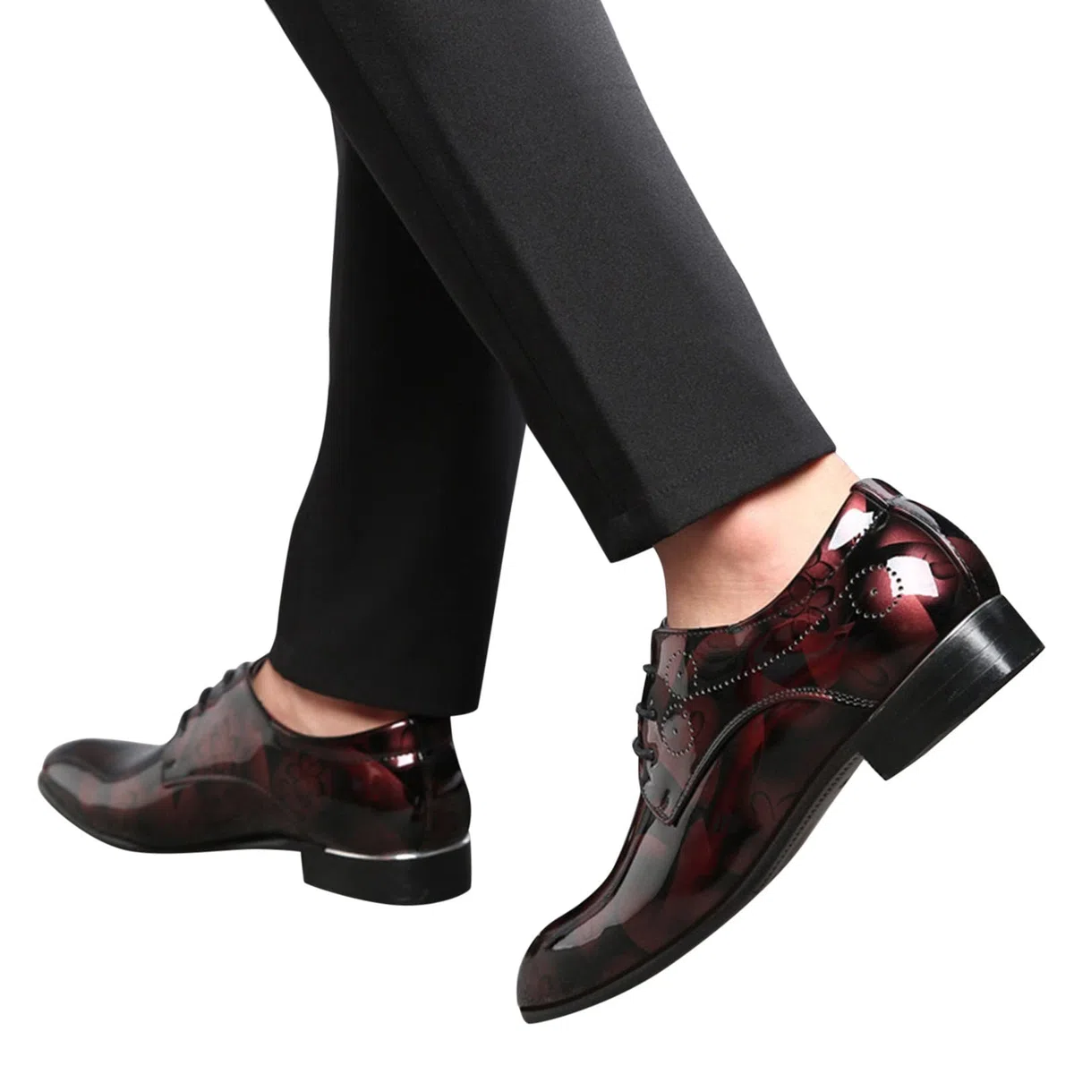 Scarpe Oxford da uomo, in pelle, con lacci, da sposa, da lavoro, da ufficio, 39-48