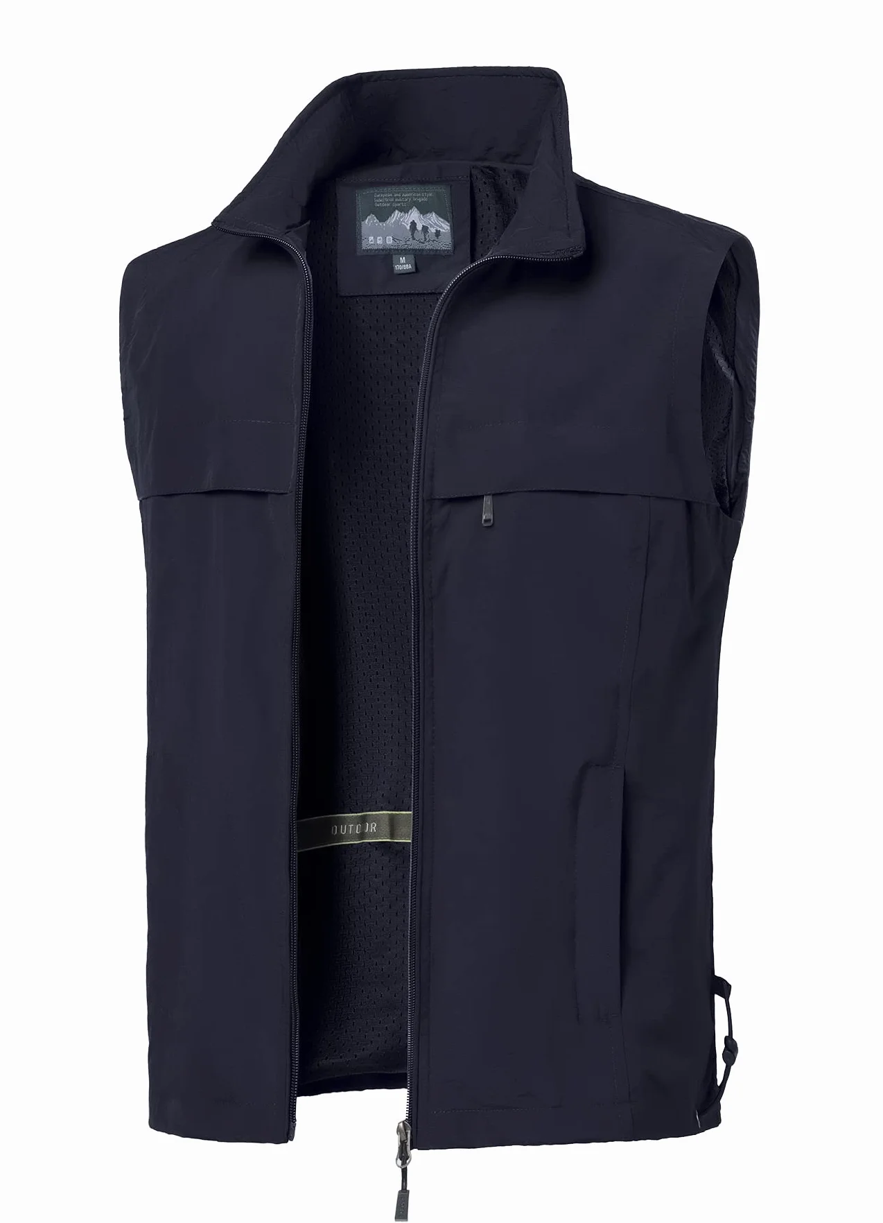 Uomo Gilet da Pesca All'aperto Gilet Multitasche Gilet Estivo ad Asciugatura Rapida Gilet Sportivo con Zip Fotografia Campeggio Caccia Alpinismo Giacca Senza Maniche
