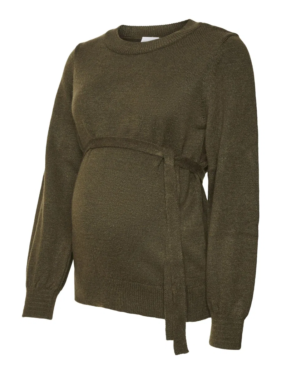 Mamalicious Vasca per Lne L/S Knit Top A. Noos Maglione Donna