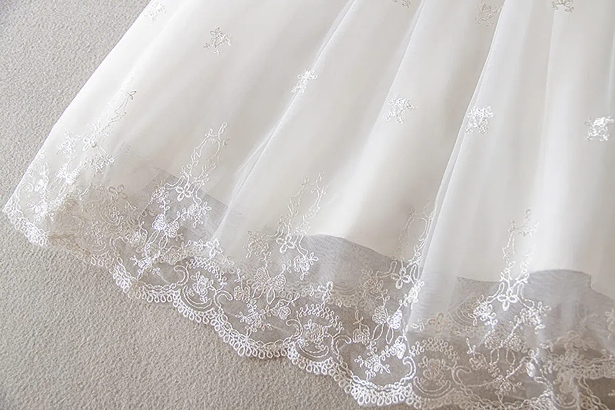 Abito Battesimo Bambina Abiti da Sposa Lunghi Bianchi Abiti da Sposa Formali per Neonati