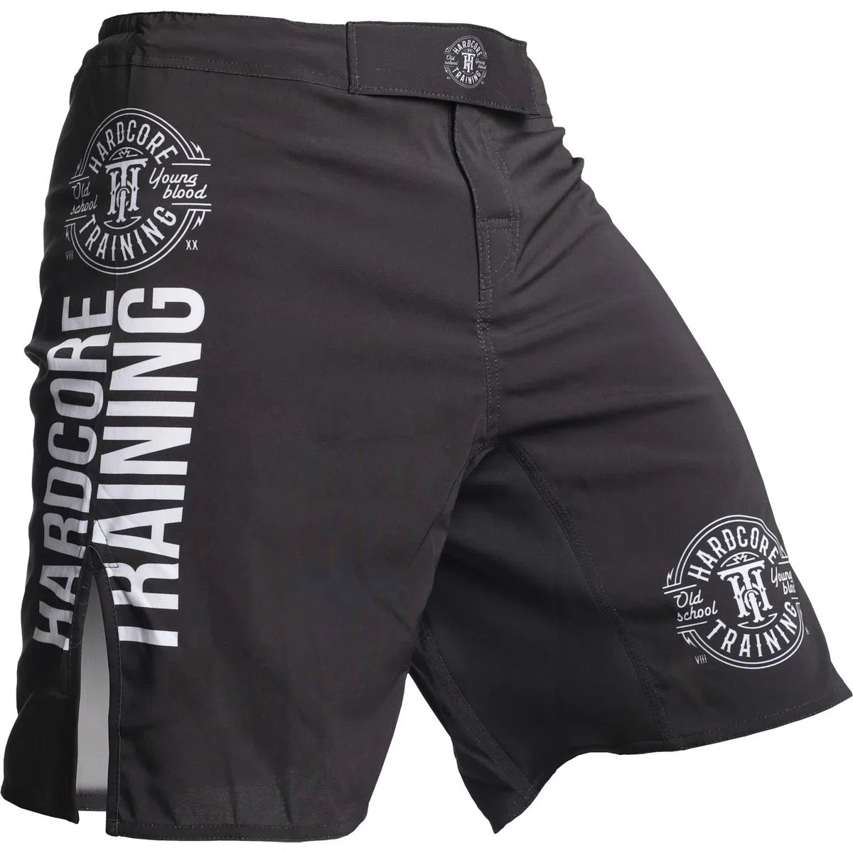 Hardcore Training Recruit Fight Shorts Nero Rosso Verde Viola Uomo Pantaloncini da Combattimento Arti Marziali MMA BJJ Boxe Muay Thai Grappling Fitness No Gi