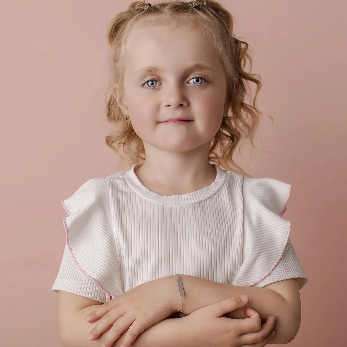 Sakrami Bracciale in Argento 925 Piastrina per Bambini color Oro Giallo,Rodiato o Rosè + Confezione Regalo Personalizzata - Braccialetto per Nascita Comunione o Battesimo