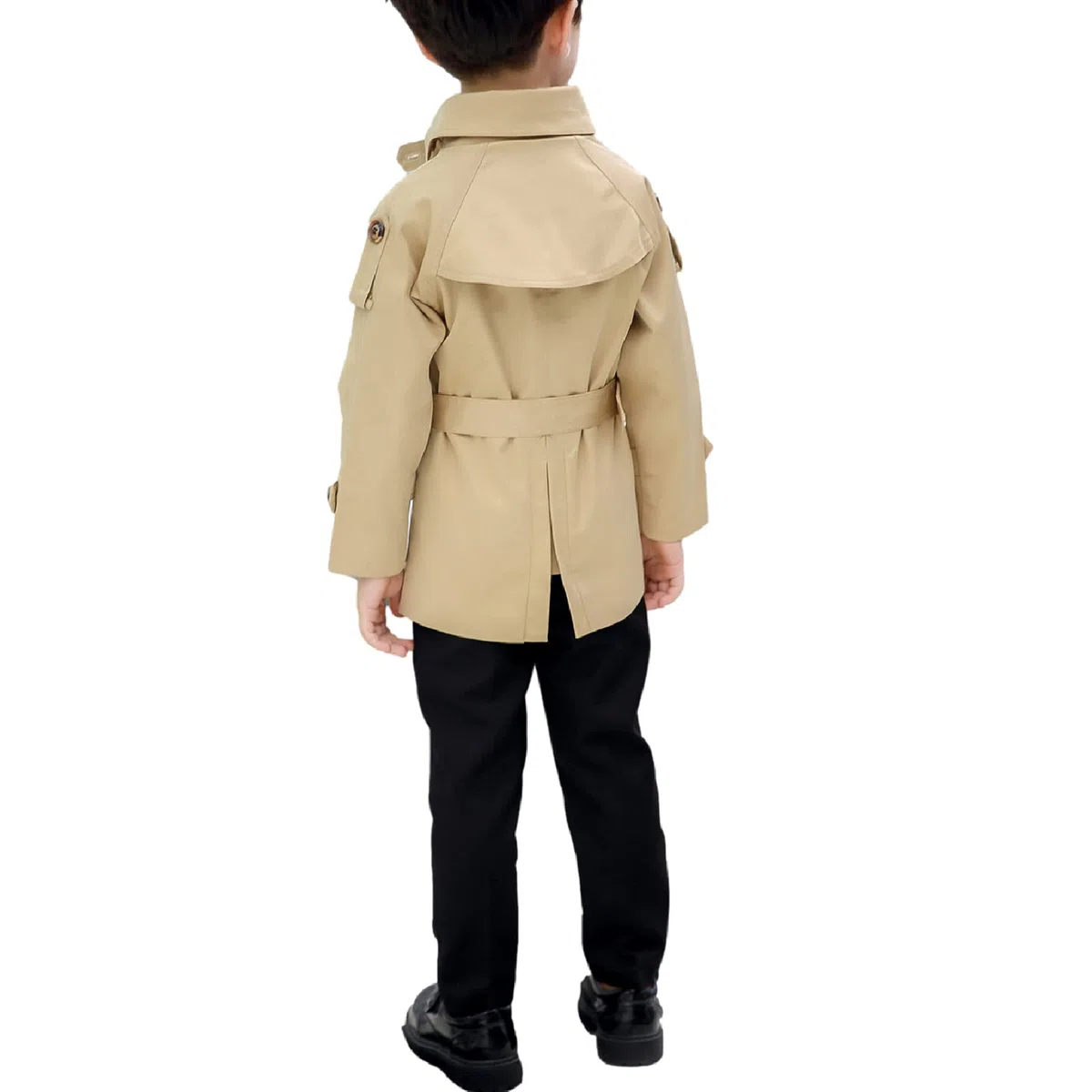 amropi Bambini e Ragazzi Trench Cappotto con Cintura Giacca a Vento Cappotti per 2-10 Anni