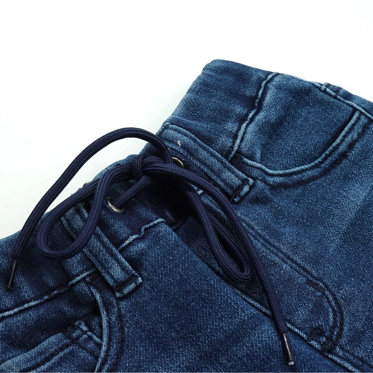 KIDSCOOL SPACE Jeans da Ragazza, Pantaloni di Jeans Elasticizzati in Vita Elasticizzata