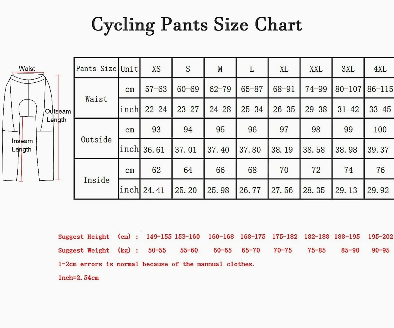 Salopette da Ciclismo Pantaloni con Bretelle da Ciclismo Invernali in Pile Termico Uomo Lunghi Bicicletta for Esterni Pantalon per Ciclismo