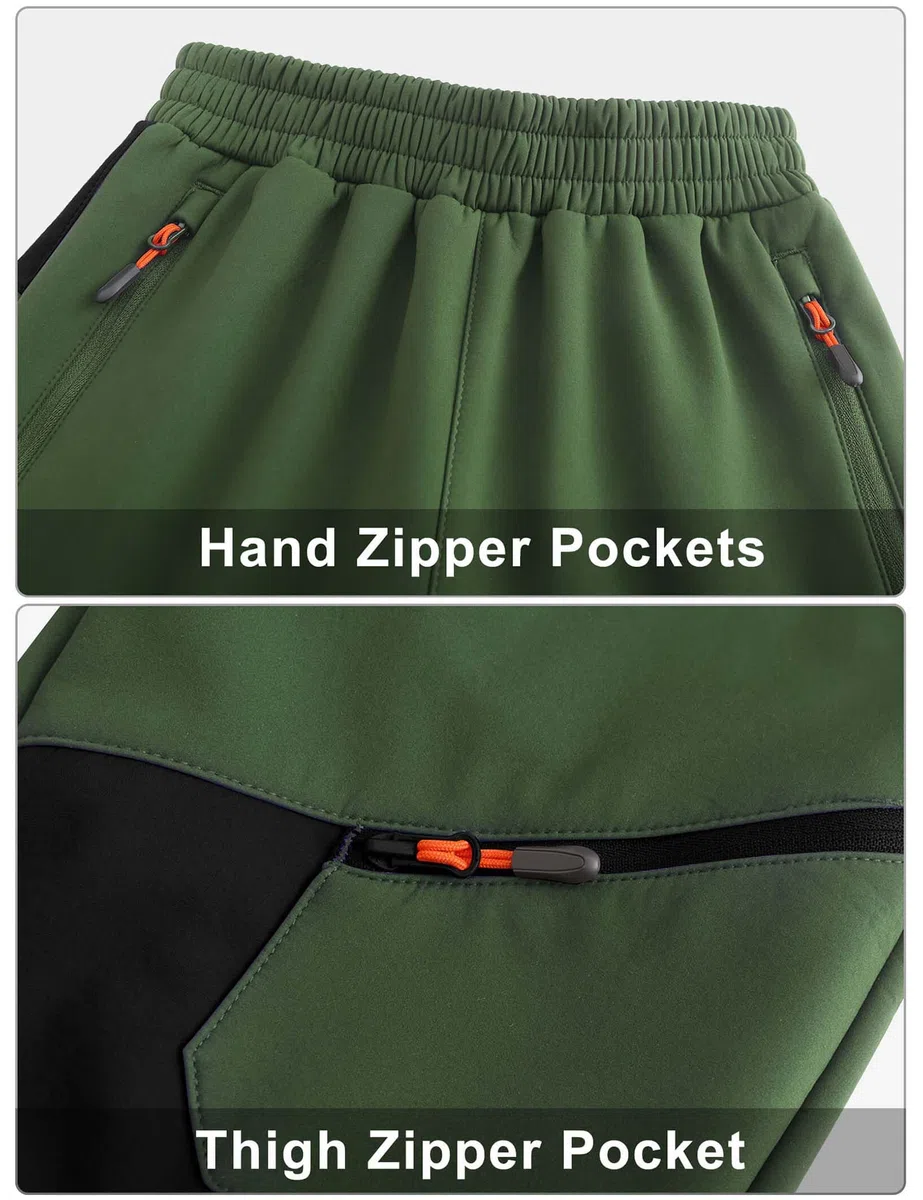 Pantaloni Neve Trekking Bambino Impermeabili Sci Pantaloni Sci Invernali Ragazze Pantaloni Escursionismo Pantaloni Traspirante da Softshell Invernali Pioggia