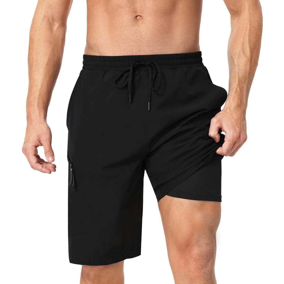 X-TIGIER Pantaloncini da Ciclismo Uomo Pantaloni MTB con 5D Gel Imbottito per Mountain Bike e Bici Gravel Asciugatura Rapida Elastische Loose Fit
