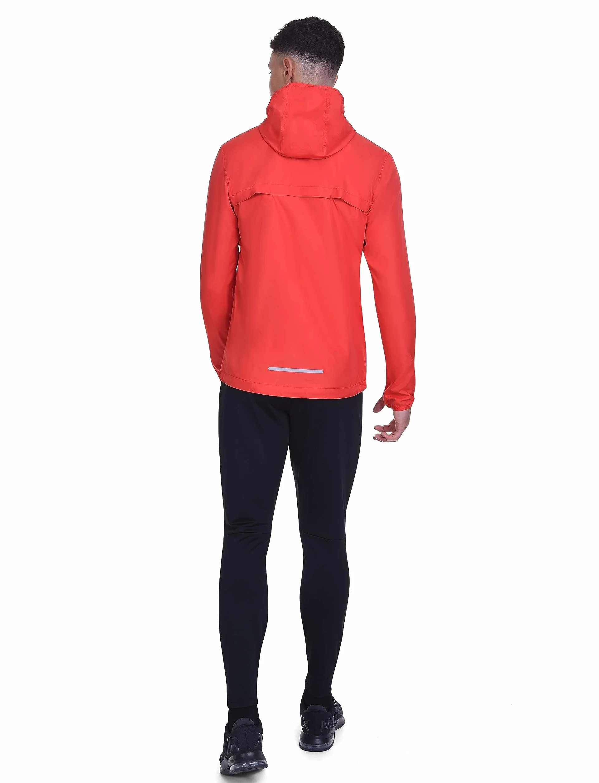 TCA Giacca Softshell da Corsa Uomo. Giacca Riflettente Traspirante e Ripiegabile con Tasche con Cerniera
