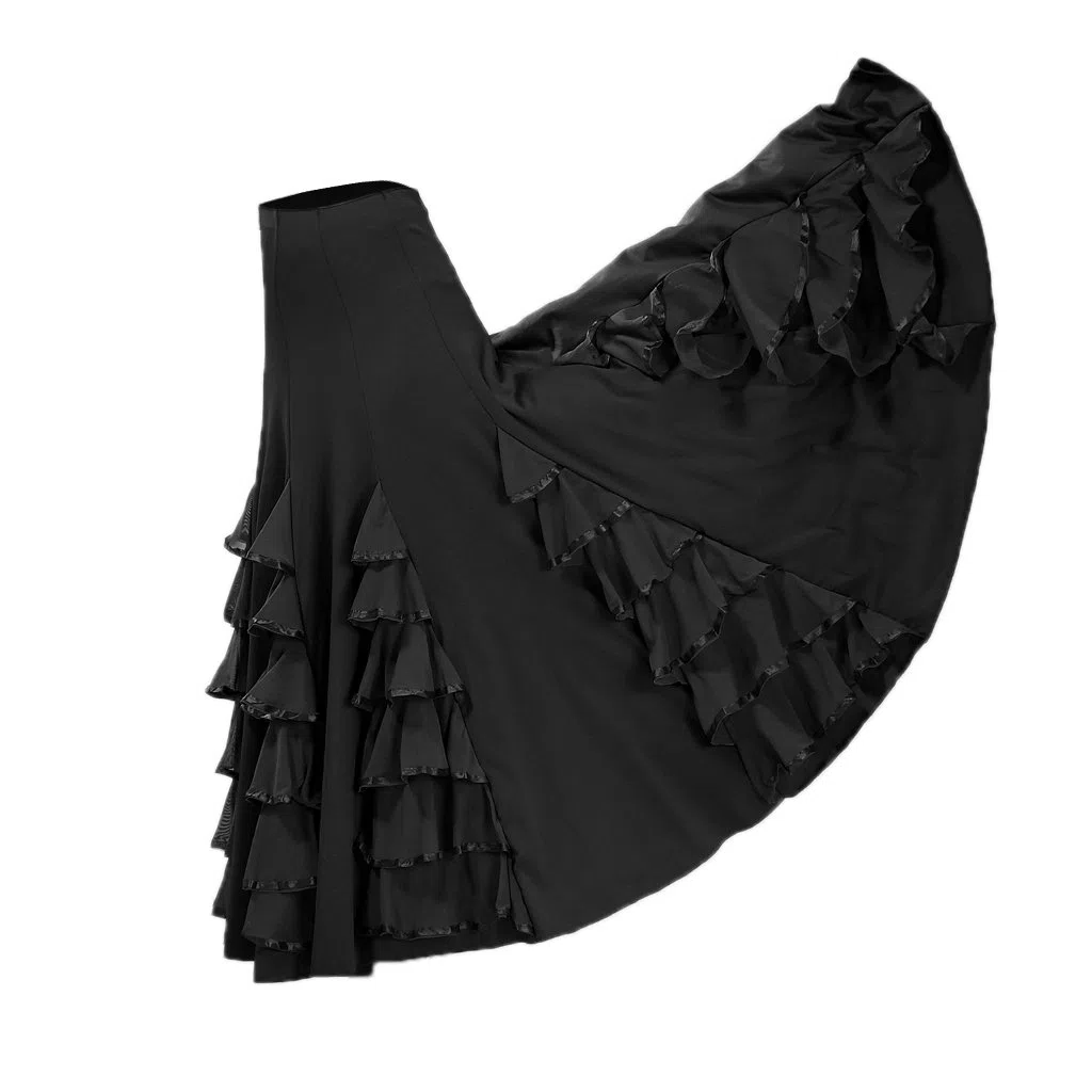 Gonna Lunga Da Donna a Ruota, Gonna Da Ballo, Gonna Lunga Da Ballo Da Sala, Abito Da Flamenco, Costume Latino