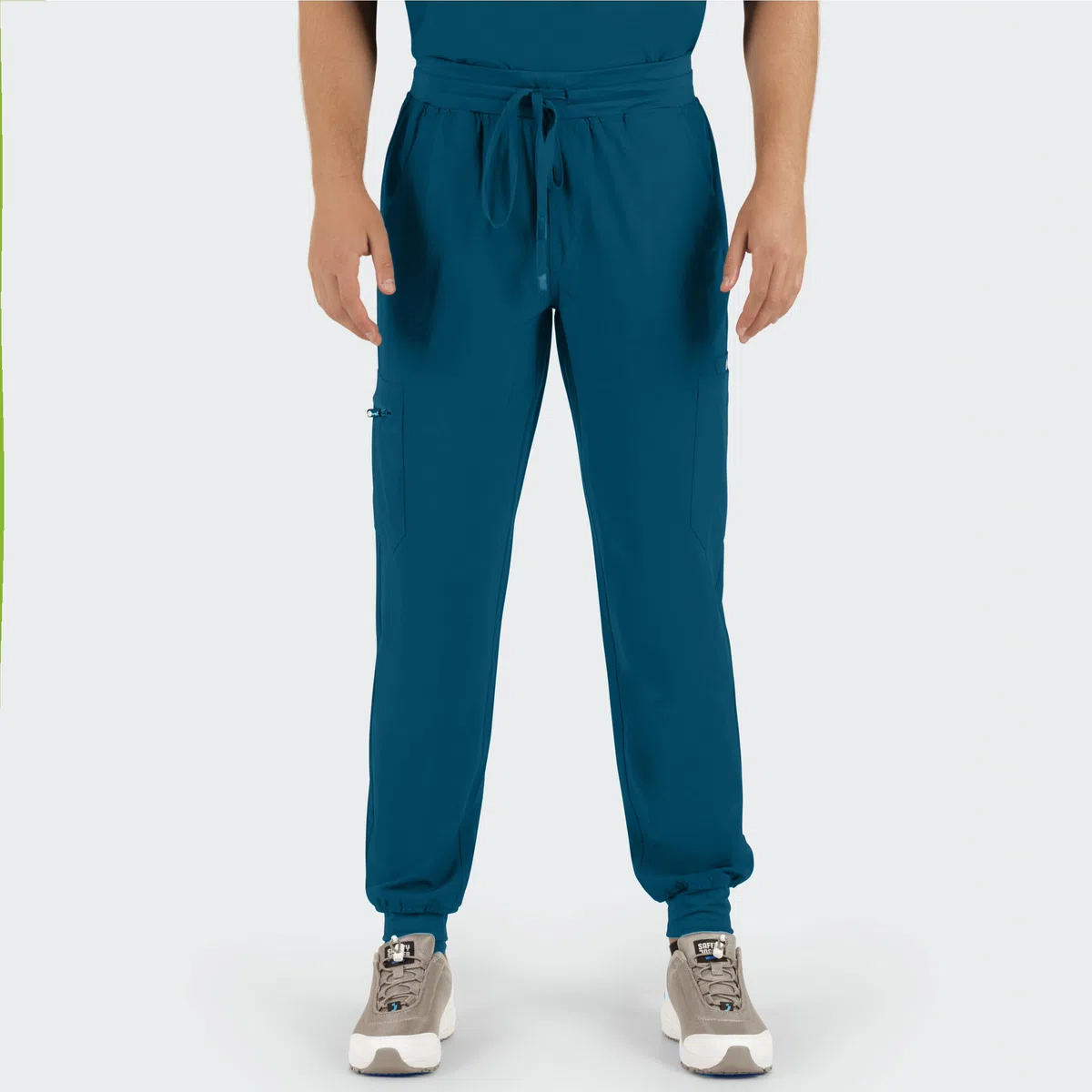 B-well MATTEO Divisa Sanitaria Uomo Elastica | Uniforme Sanitaria | Set con Casacca e Pantalone Jogger | Divise con Spandex