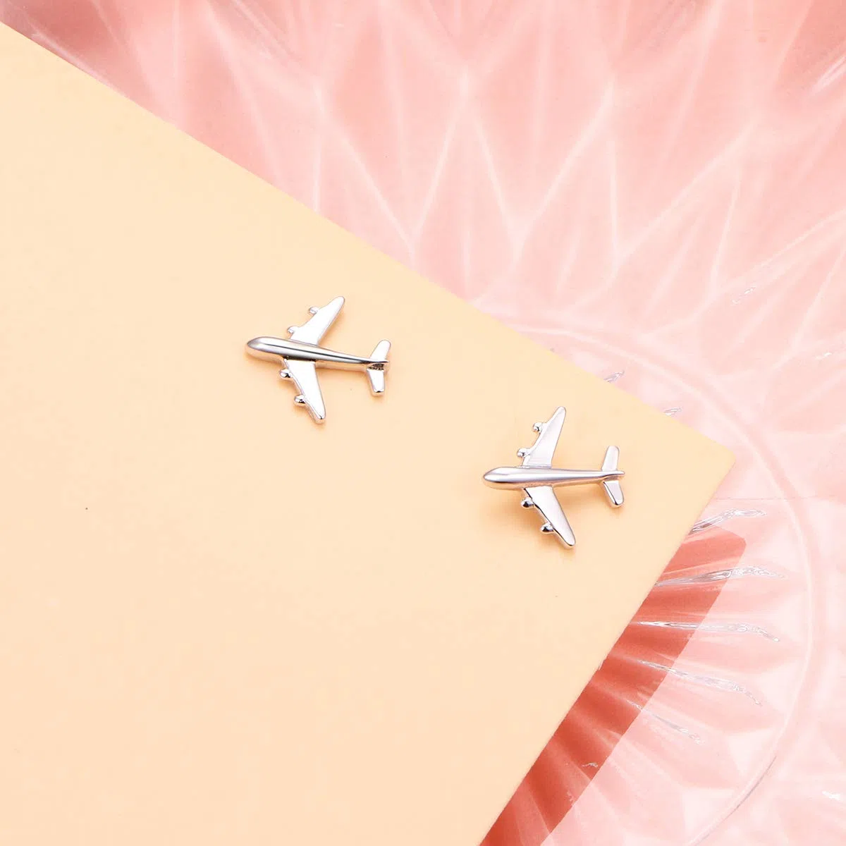 Gioielli per la festa della mamma, orecchini per uomini, donne, tee, ragazze, in argento Sterling 925, orecchini ornamentali e Argento, cod. Flyow-Simple Stud Earrings