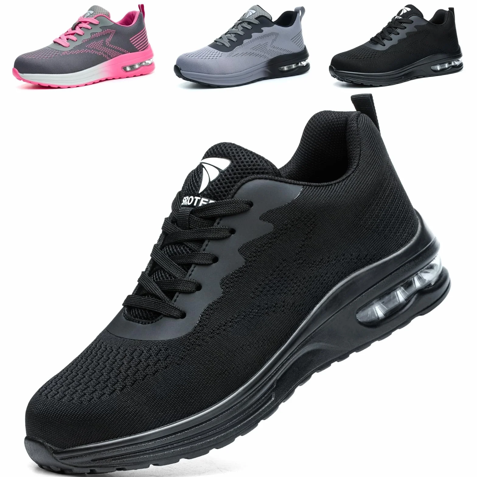 Scarpe Antinfortunistiche Uomo Donna Leggere Scarpe da Lavoro con Punta in Acciaio Leggere Traspiranti Scarpe Sicurezza Comode