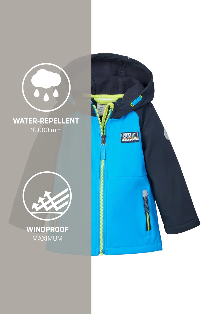 first instinct by killtec Fios 12 Mns Sftshll Jckt Giacca softshell/giacca da esterno con cappuccio Unisex - Bambini e ragazzi