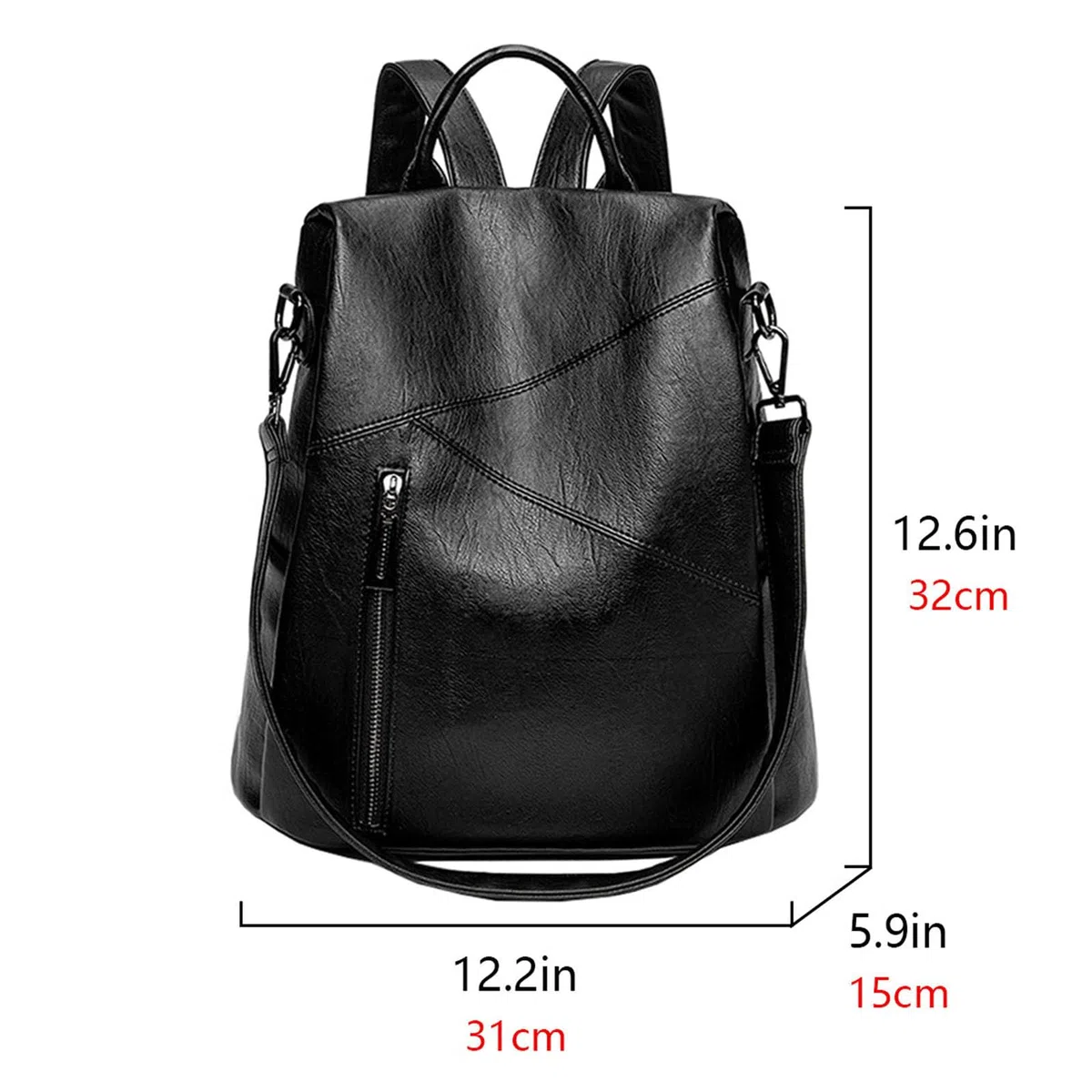 Donna Borse a zainetto in Pelle PU Zaino Da Donna Antifurto Zainetto Multifunzionale Borsa a tracolla per Uso Quotidiano e Viaggio
