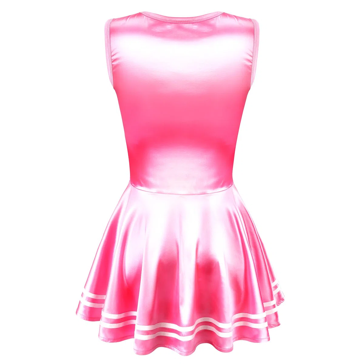 LittleForBig Minigonna aderente senza maniche in raso lucido unisex
