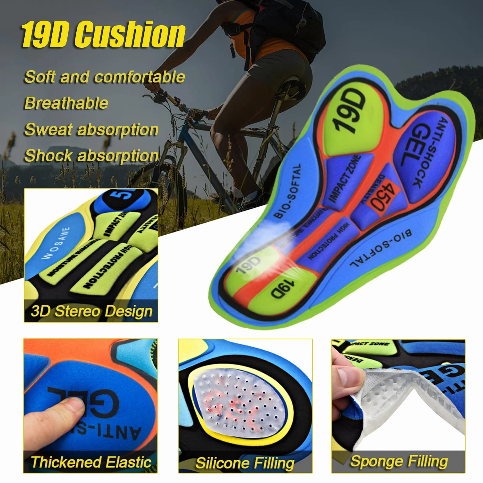 Completo Ciclismo Uomo Abbigliamento Bici MTB Estivo Tuta Ciclista, Maglietta Bicicletta Senza Maniche Gilet e Salopette Pantaloncini con 9D Gel Imbottiti,Maglia da Ciclo Sleeveless Asciugatura Rapida