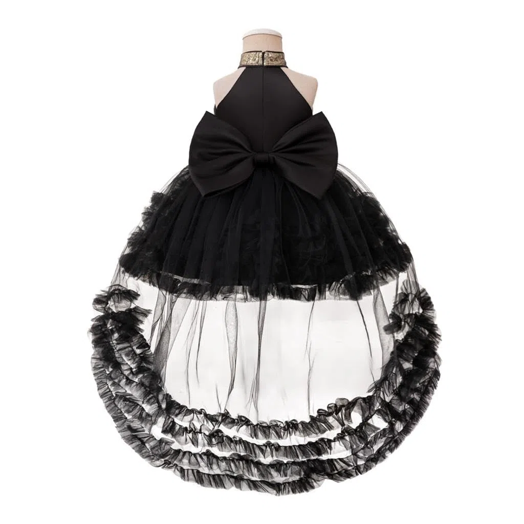 Lito Angels Abito da Principessa per Bambina con Gonna in Tulle a Strati e Fiocco sul Retro, Perfetto per Matrimonio, Festa o Cerimonia