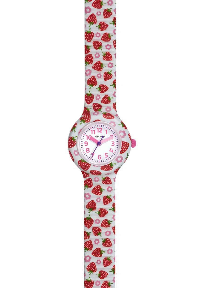 HIP HOP Orologio Bambina, Collezione KIDS FUN, Movimento Quarzo Analogico, Resistente all'acqua fino a 50 metri, Cinturino in Silicone Stampato, Lunghezza regolabile, Idee regalo Bambina