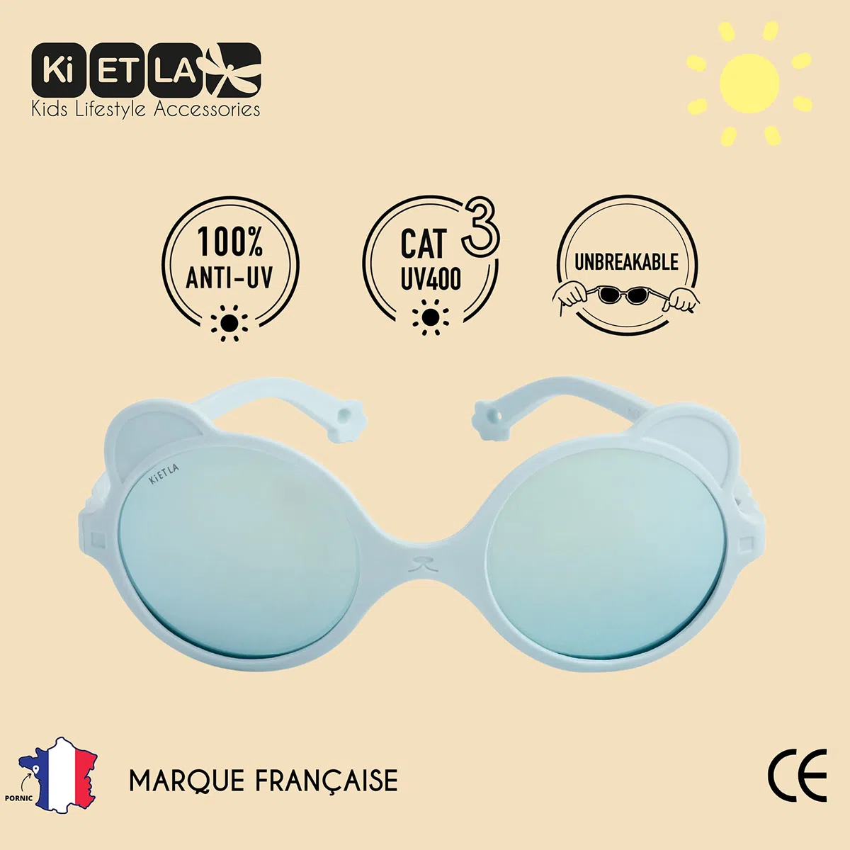Ki Et La Ourson Occhiali Unisex - Bimbi 0-24 (Pacco da 1)
