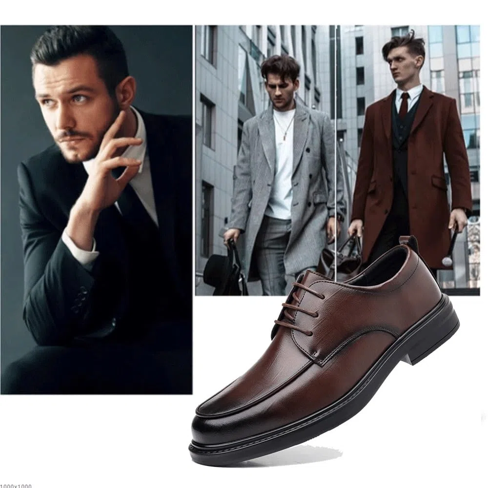 Men's 6cm Invisible Height Increasing Elevator Shoes Business Oxford Shoes for Men Classic Lace-up Formal Tuxedo Shoes Men's Comfort Orthopedic Dress Shoes