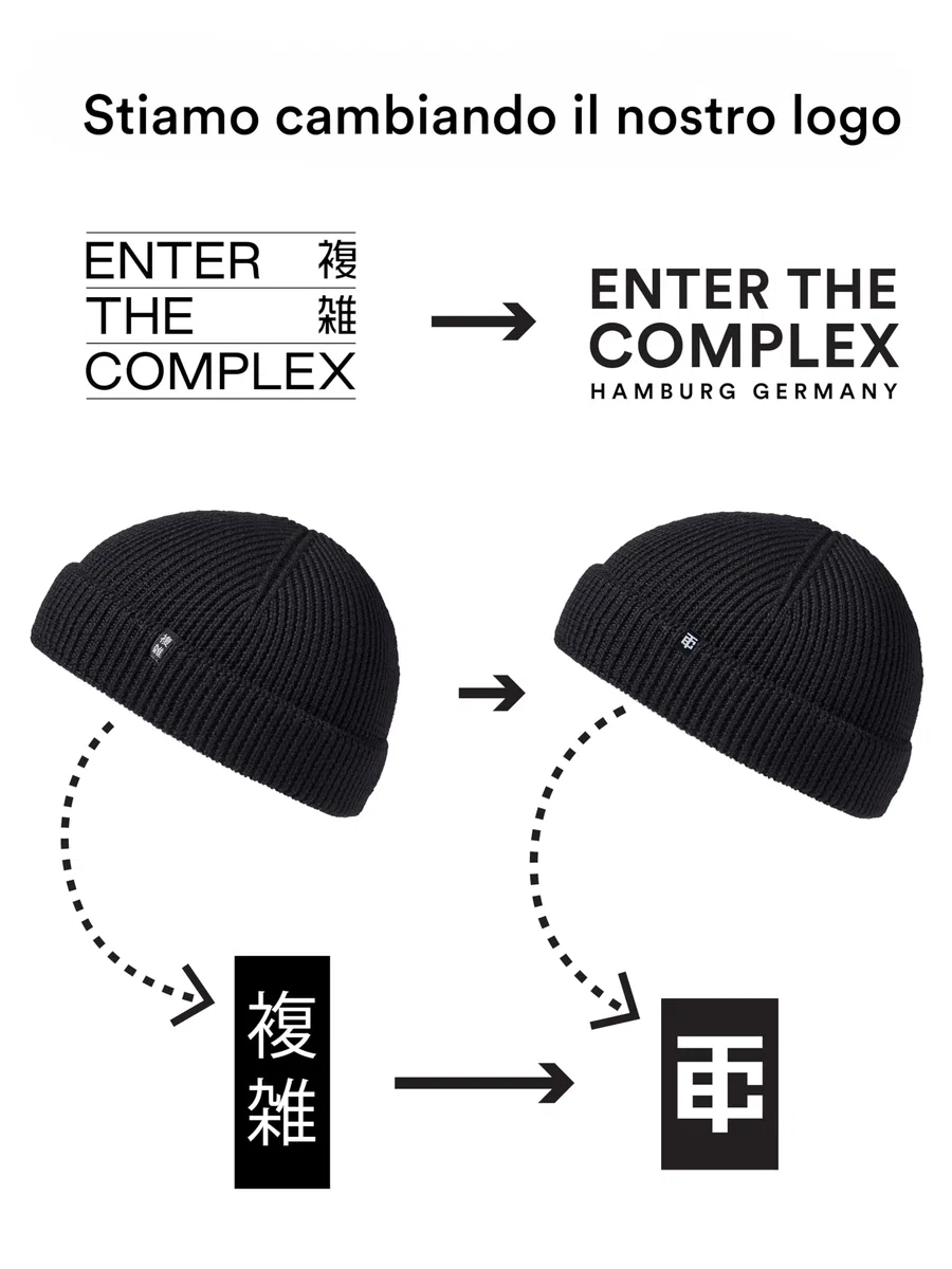 Enter the Complex® Fisherman Beanie, Berretto Uomo e Donna, 100% Lana Merino, a Due Strati