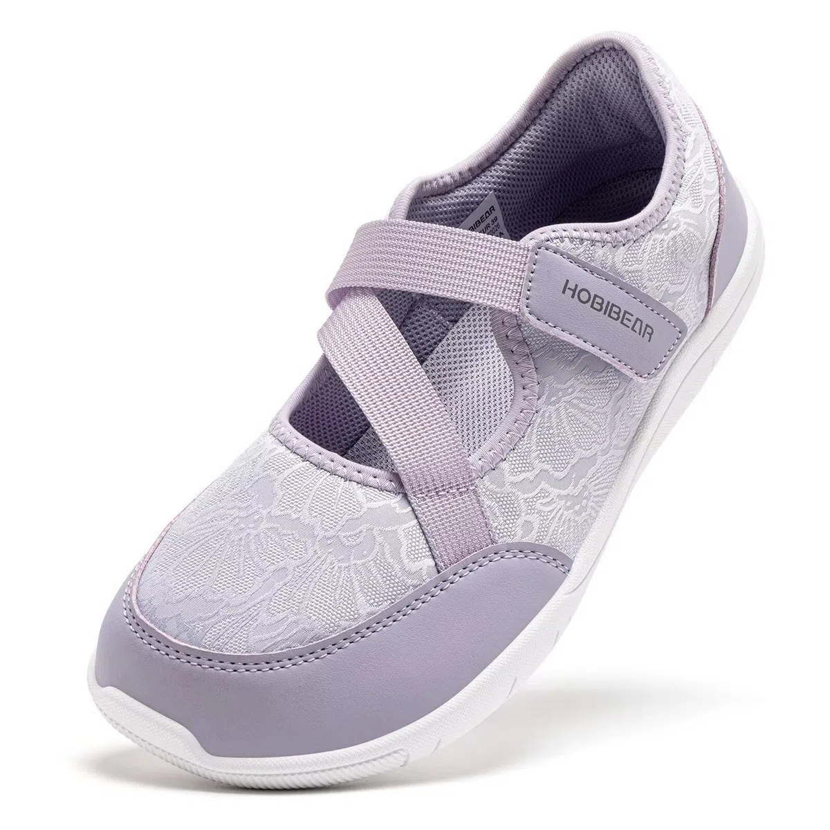 HOBIBEAR Scarpe Mary Jane da Donna Modello Barefoot Punta Larga Zero Drop Design Minimalista Cinghie Regolabili Scarpe da Passeggiata