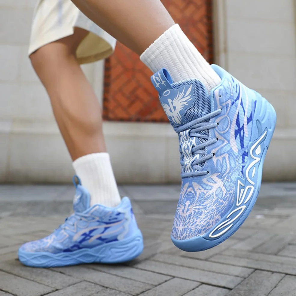 Scarpe da Basket da Uomo Antiscivolo Leggero Scarpe da Basket Alte Scarpe Casual Moda Scarpe Sportive Basket Sneaker Uomo Corsa Scarpe da Ginnastica Sport Outdoor