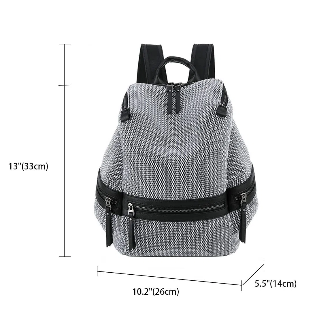 BUKESIYI Donna Borsa Zaino Elegante Zainetto Borse a Tracolla Zaini Antifurto Zainetti 2024 PU Pelle IT78110 Grigio