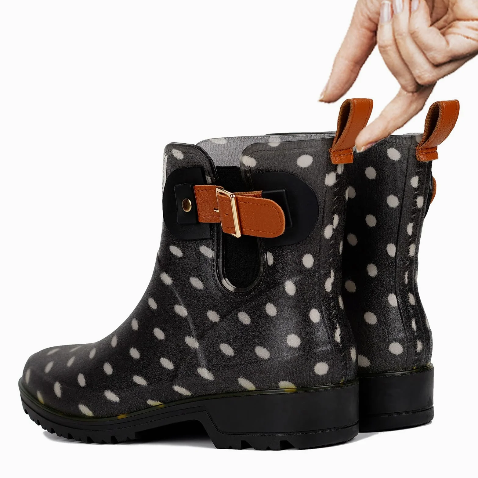 Geweo Stivali Di Gomma Donna Chelsea Uomo Impermeabile Antivento in Nero Marrone Grigio Rosso Bianco Taglia 35-43