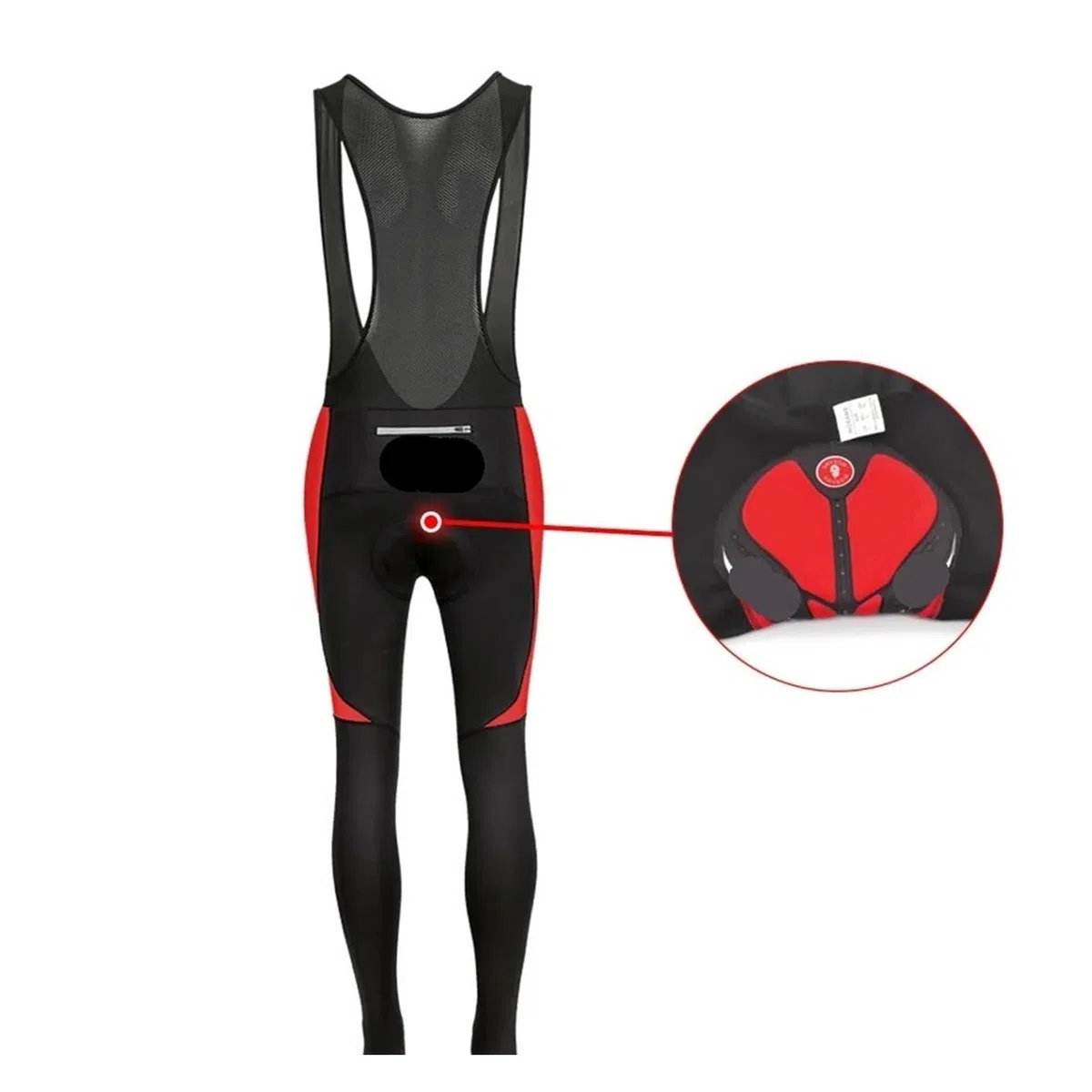 Pantaloni Con Bretelle Da Ciclismo In Pile Termico Invernale Calzamaglia Cerniera For Bike Lunghi Bici Per Uomo