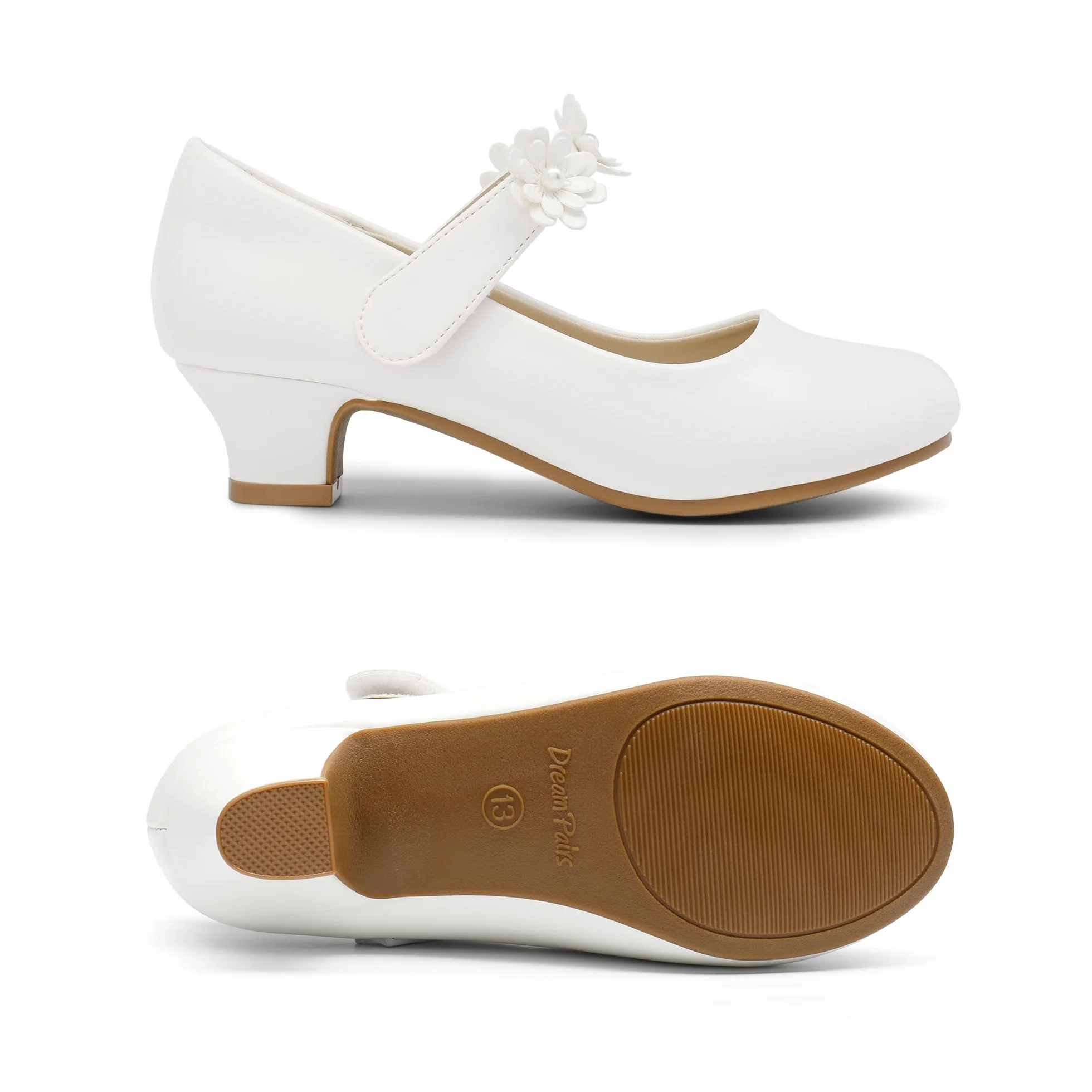 DREAM PAIRS Mary Jane Strap Ragazze Ballerine Scarpe Tacco Basso e Largo Ballerine Principessa Scarpe da Scuola