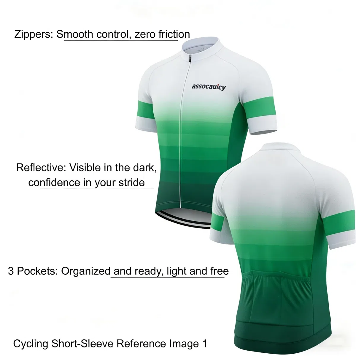 Salopette da Ciclismo Uomo, Tuta Bicicletta Traspirante e Confortevole con Imbottitura 4D Abbigliamento Estivo Sportivo per Ciclisti