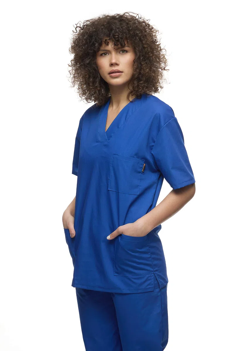 Mazalat - Set Unisex per Uniforme Medica, con Casacca e Pantaloni, Set di Strofinacci Medici, Abbigliamento da Lavoro