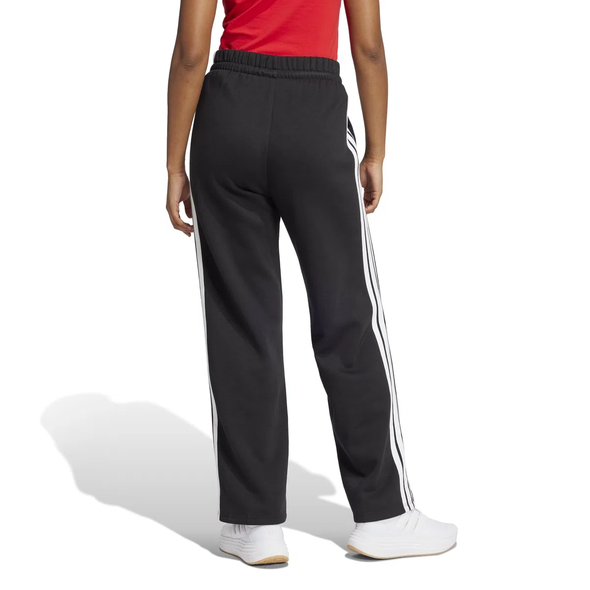 Adidas Donna Essentials 3-Stripes Open Hem Fleece Pants