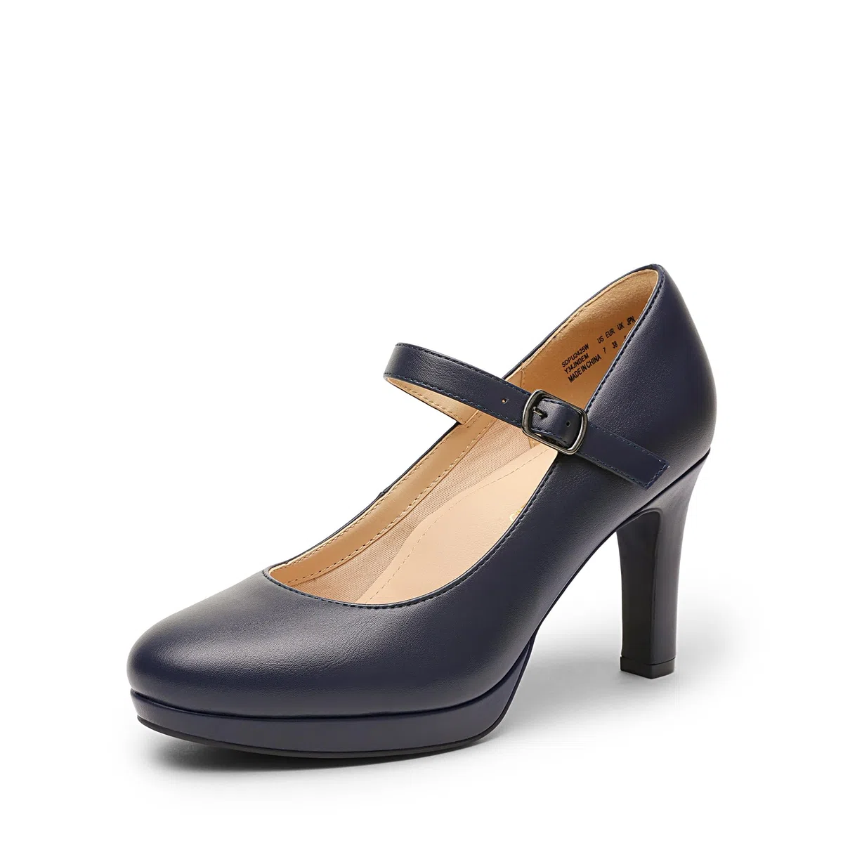 DREAM PAIRS Mary Janes Décolleté Scarpe Classiche Scarpe da Donna con Tacco Alto con Comoda Soletta