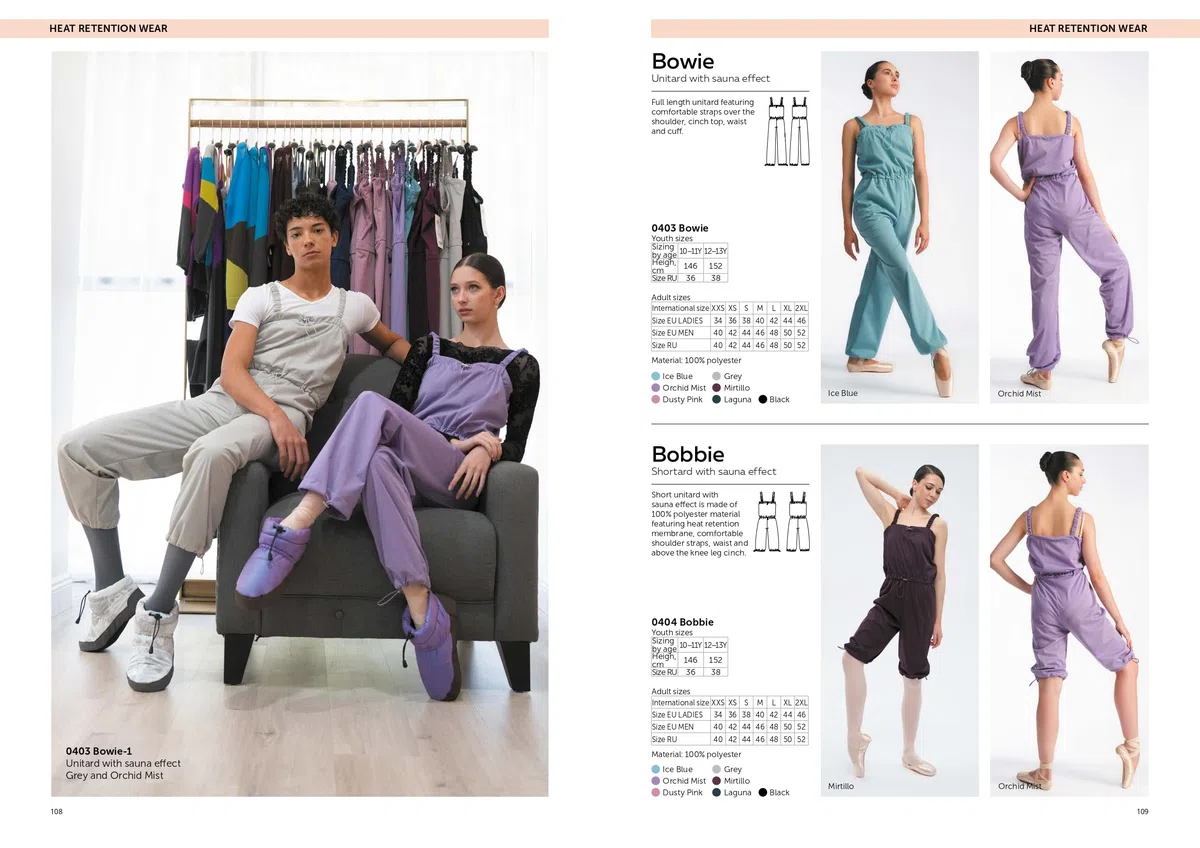 Etoile Tuta Intera con Effetto Sauna per Grishko 0403 Bowie-1 da Donna Danza Classica Saggio Sport Riscaldamento Relax Fitness Palestra Allenamento Ballerina Warm-Up