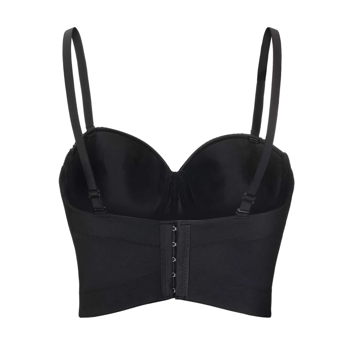 Intima da Donna con Reggiseno in Strass Argento Lucido da Donna