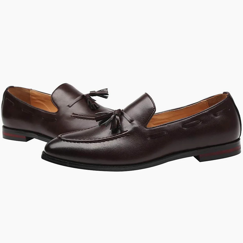 Uomo Classico Stile Britannico Nappa Mocassini Pelle Sintetica Leggero Pantofole