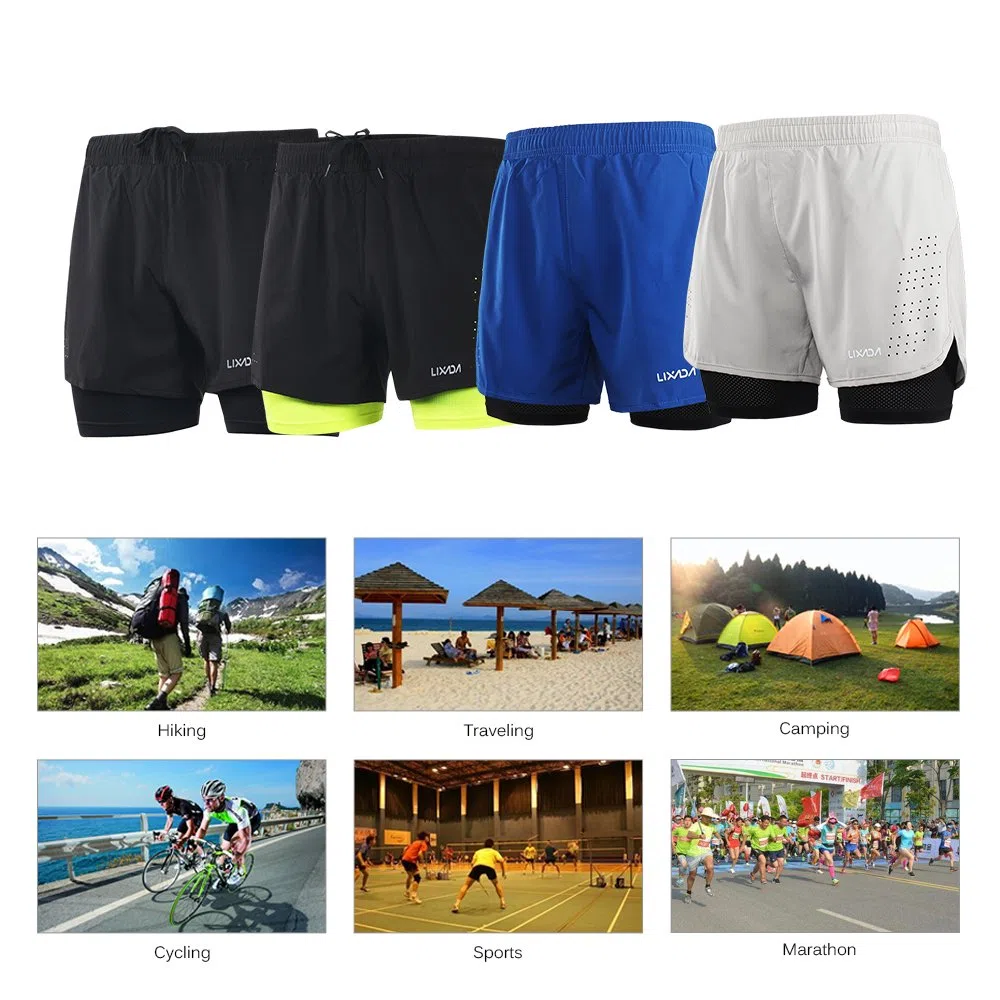 Lixada - Short De Course, Pantaloncini da Corsa Uomo