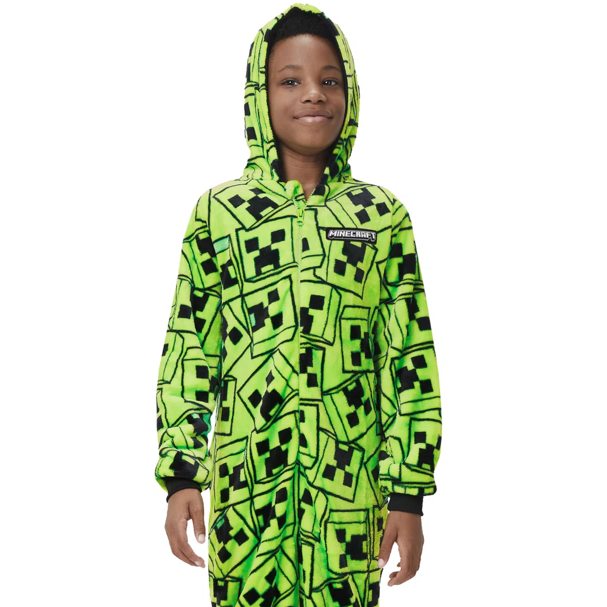 Minecraft Pigiami Interi a Maniche Lunghe per Ragazzi Creeper