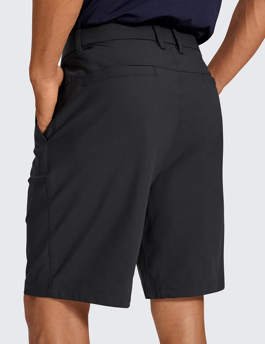 CRZ YOGA Pantaloncini da Golf Comfort per Tutto Il Giorno da Uomo - Pantaloncini da Lavoro Casual Leggeri Elasticizzati da 7/9 Pollici con Tasche