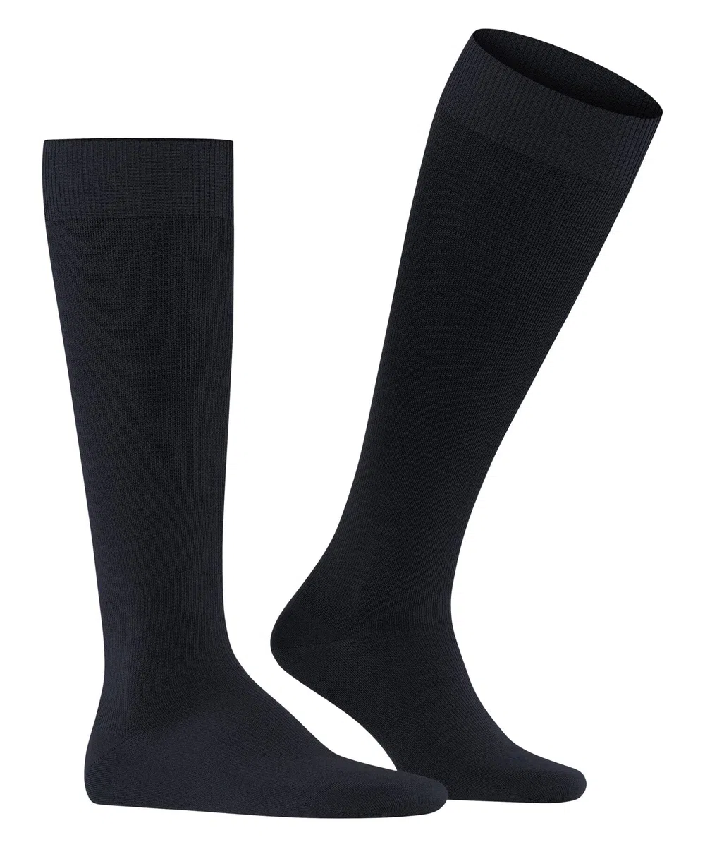 FALKE Lufthansa Travel & Comfort uomo Energizing Wool calzini lunghi traspiranti termoregolanti antiodore lana vergine cotone sottili caldi compressione forte migliore circolazione sanguigna 1 paio