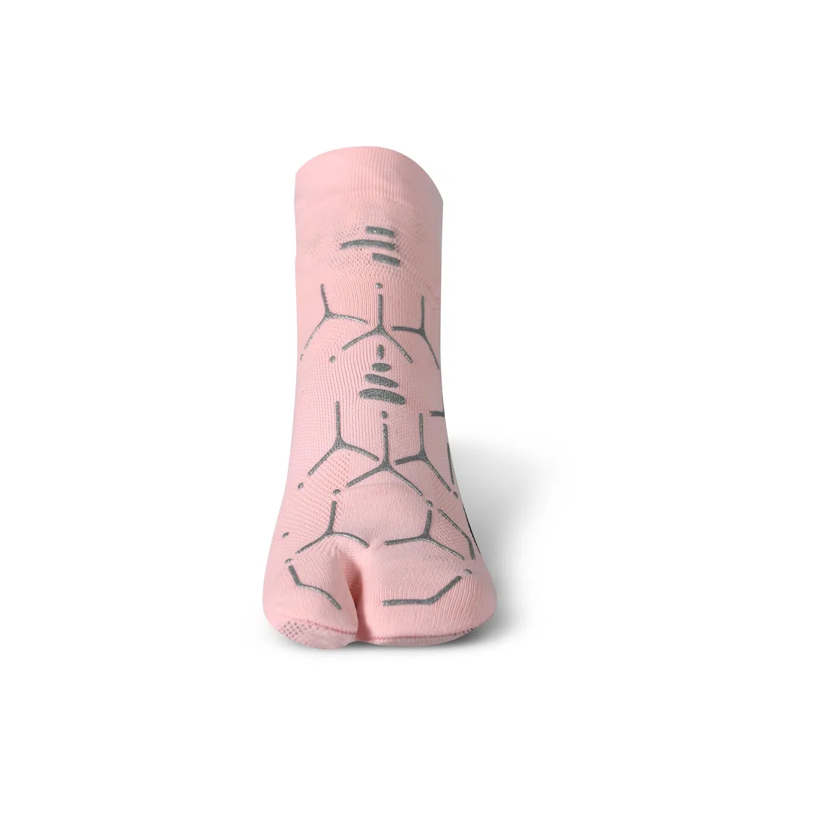 R-EVENGE Calzini Yoga Antiscivolo 1 Finger, Cotone Bio, Rame Antibatterico, Super Grip, Traspiranti, Palestra & Casa, Uomo Donna, Made in Italy (ROSA PASTELLO/SILVER, M 38/41)
