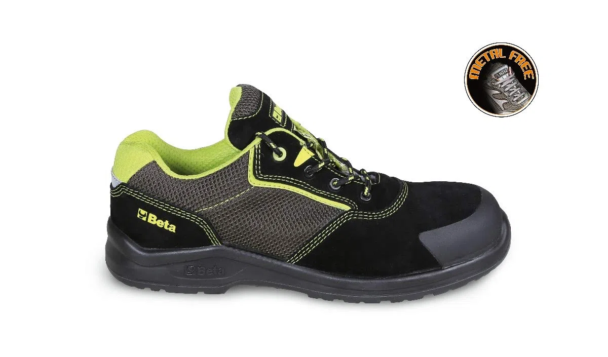 Beta7223PEK 43 - Scarpe in Pelle Scamosciata con Inserti in Mesh ad Alta traspirazionee Rinforzo antiabrasione nella Zona del Puntale